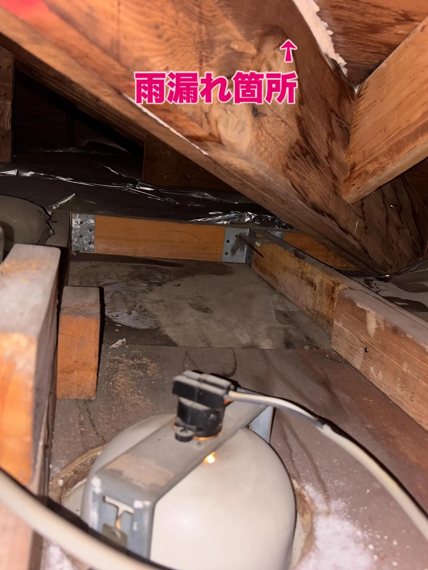 【屋根雨漏れ補修工事】