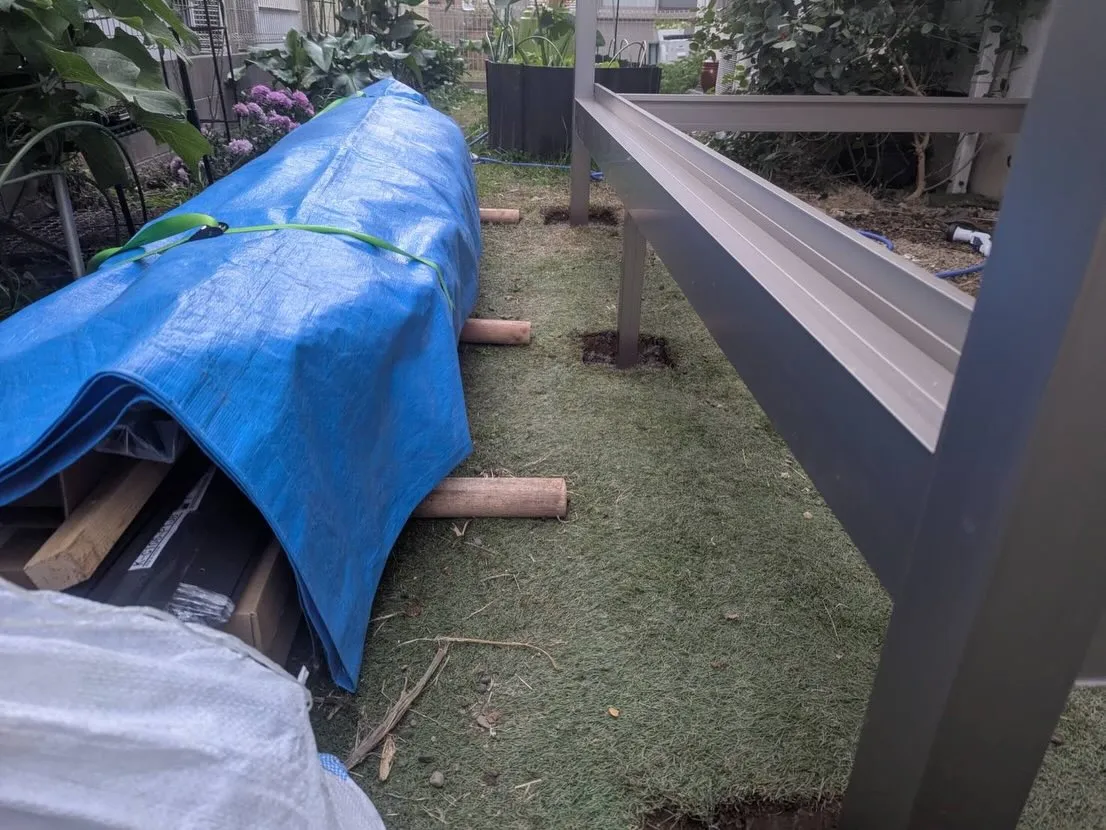 【外構工事】千葉市緑区あすみが丘ウッドデッキ解体→サニージュ